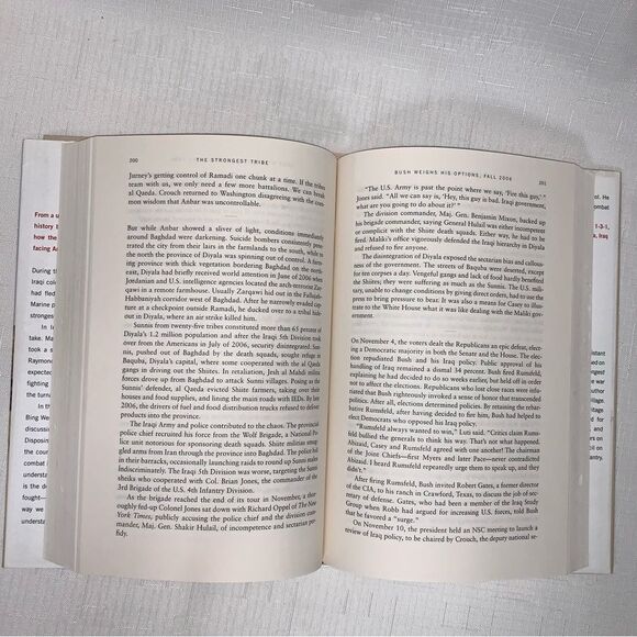 Book The Strongest Tribe: War, Politics Endgame Iraq Bing West 2008 NonFiction - Picture 4 of 8